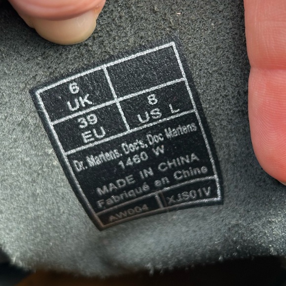 Dr. MARTEN 1460 Smooth Leather Lace Up Air Wair Combat moto Boots - Picture 6 of 6